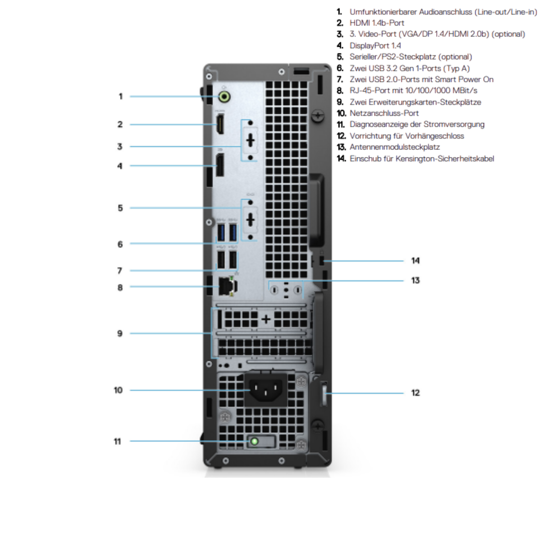Dell Optiplex 3080 SFF Mini PC mit Windows 11 refurbished kaufen bei MJtronics