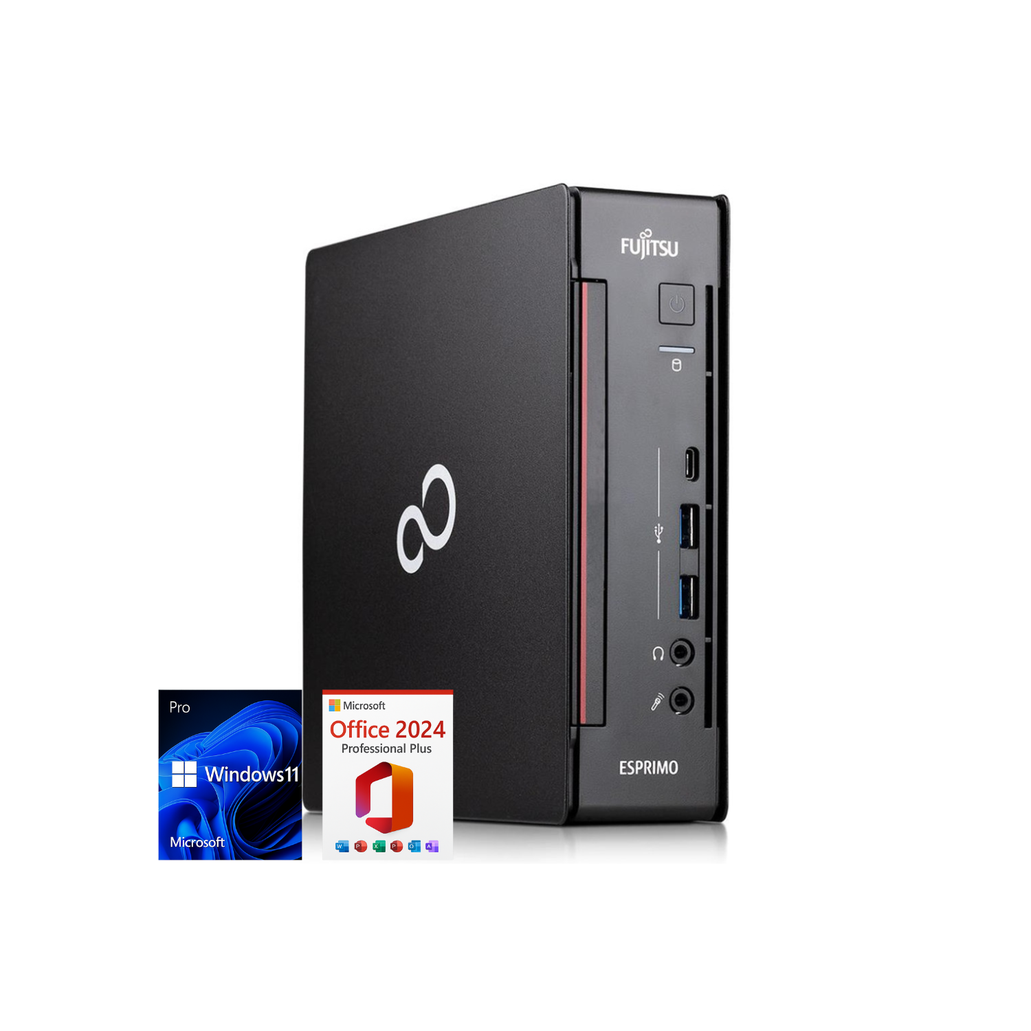 Fujitsu Esprimo Q958 Mini PC i3 8100T, 16GB RAM, 256GB SSD, Win 11 Pro, Office 24
