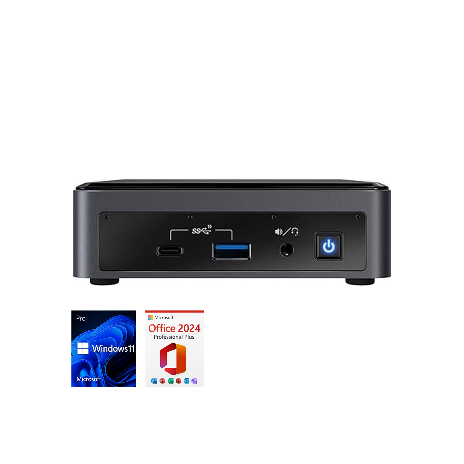 INTEL NUC Mini-PC bis 4.1 GHz 10.Gen, 16GB RAM, 512GB SSD, Win 11 Pro, Office 24