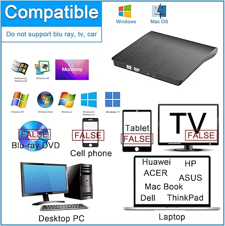 Externer CD/DVD-Brenner über USB - Anschluss