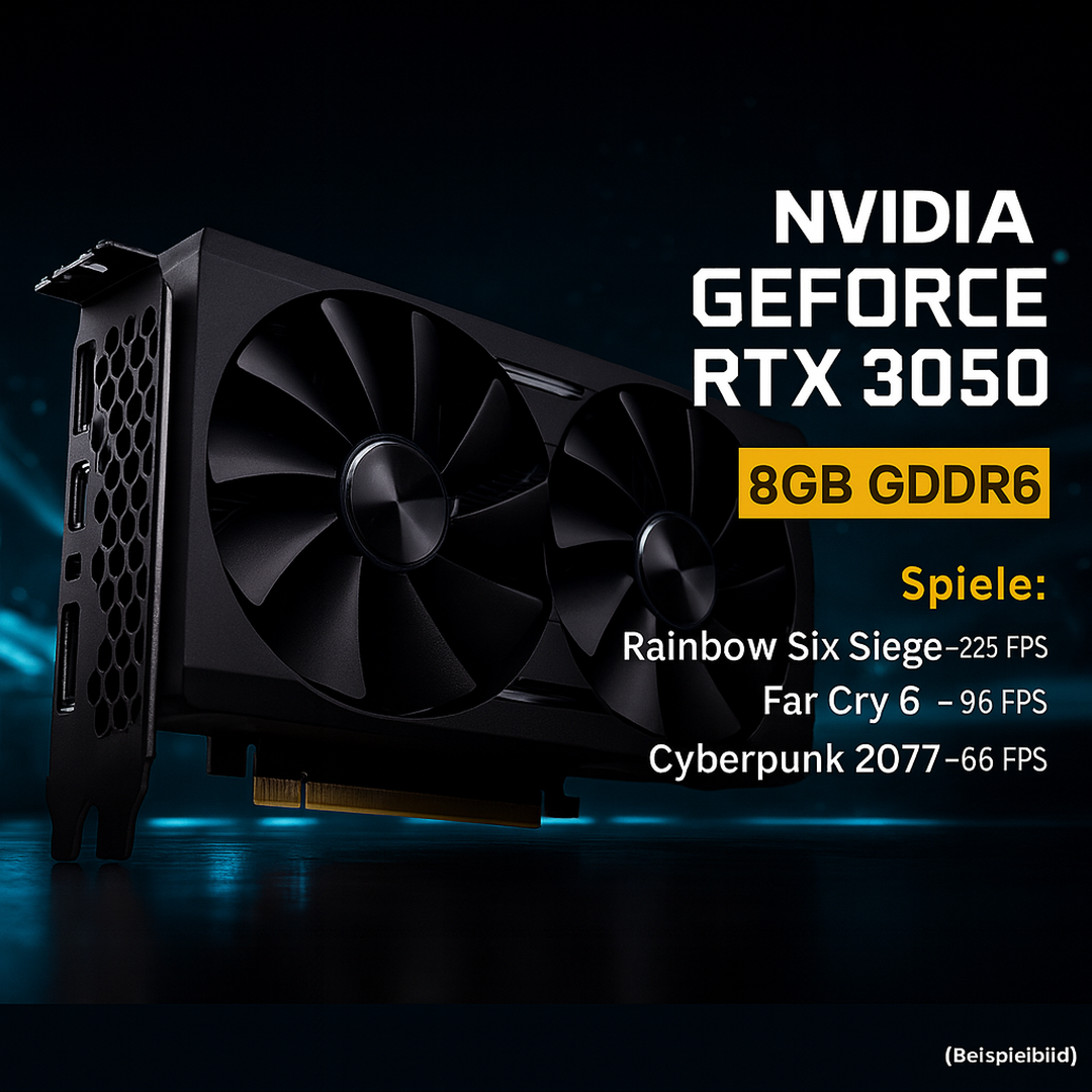 ProPerformance Series V1 – Mittelklasse Gaming-PC mit Ryzen 5 5500 & RTX 3050 | 16–64 GB RAM | Konfigurierbar