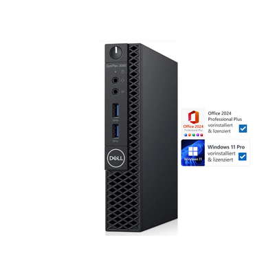 Dell OptiPlex 3060 Mini-PC | Intel Core I5-8500T | 16 GB RAM | 256 GB SSD | Windows 11 Pro | Office 2024