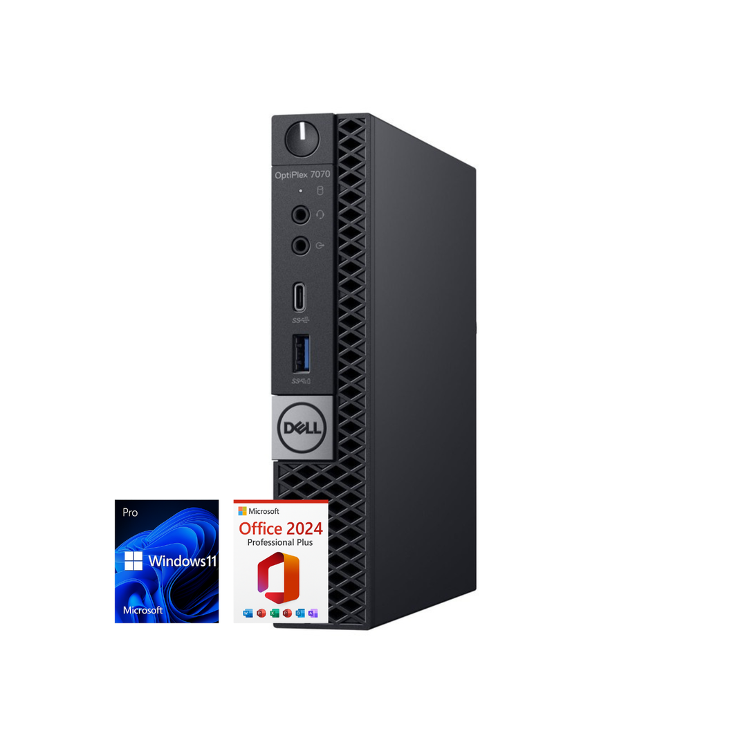 Dell OptiPlex 7070 Micro i7 9700T, 16GB, 512GB SSD, Win 11 Pro, Office 24