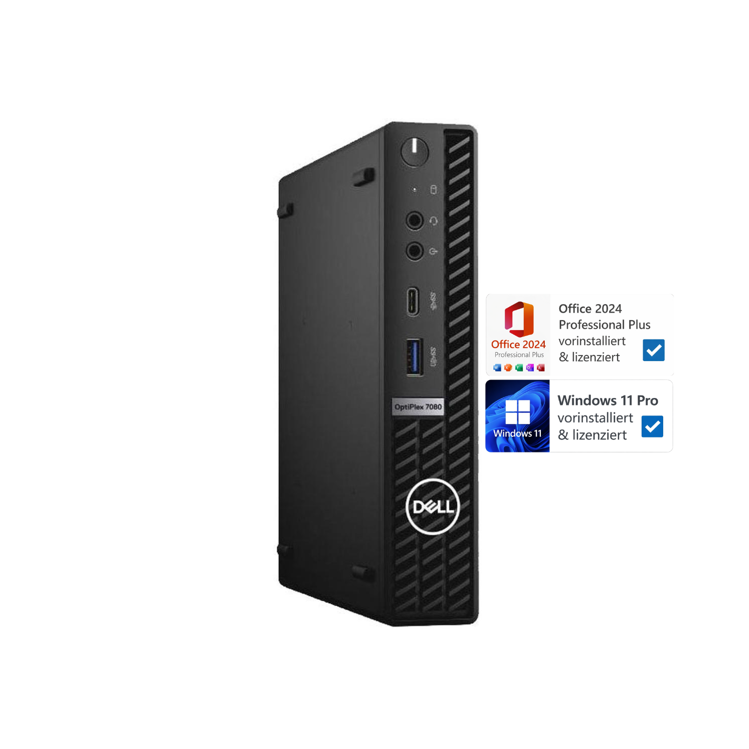 Dell OptiPlex 7080 Mini-PC | Intel Core I5-10500T | 16 GB RAM | 512 GB SSD | Windows 11 Pro | Office 2024