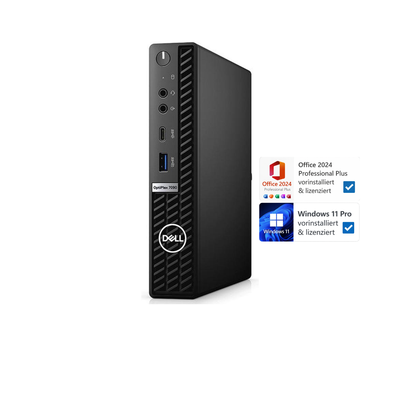 Dell OptiPlex 7090 Mini-PC | Intel Core I7-11700T | 16 GB RAM | 512 GB SSD | Windows 11 Pro | Office 2024
