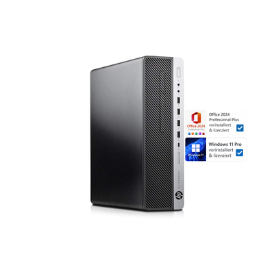 HP EliteDesk 800 SFF | Intel Core I3-9100 | 16 GB RAM | 256 GB SSD | Windows 11 Pro | Office 2024
