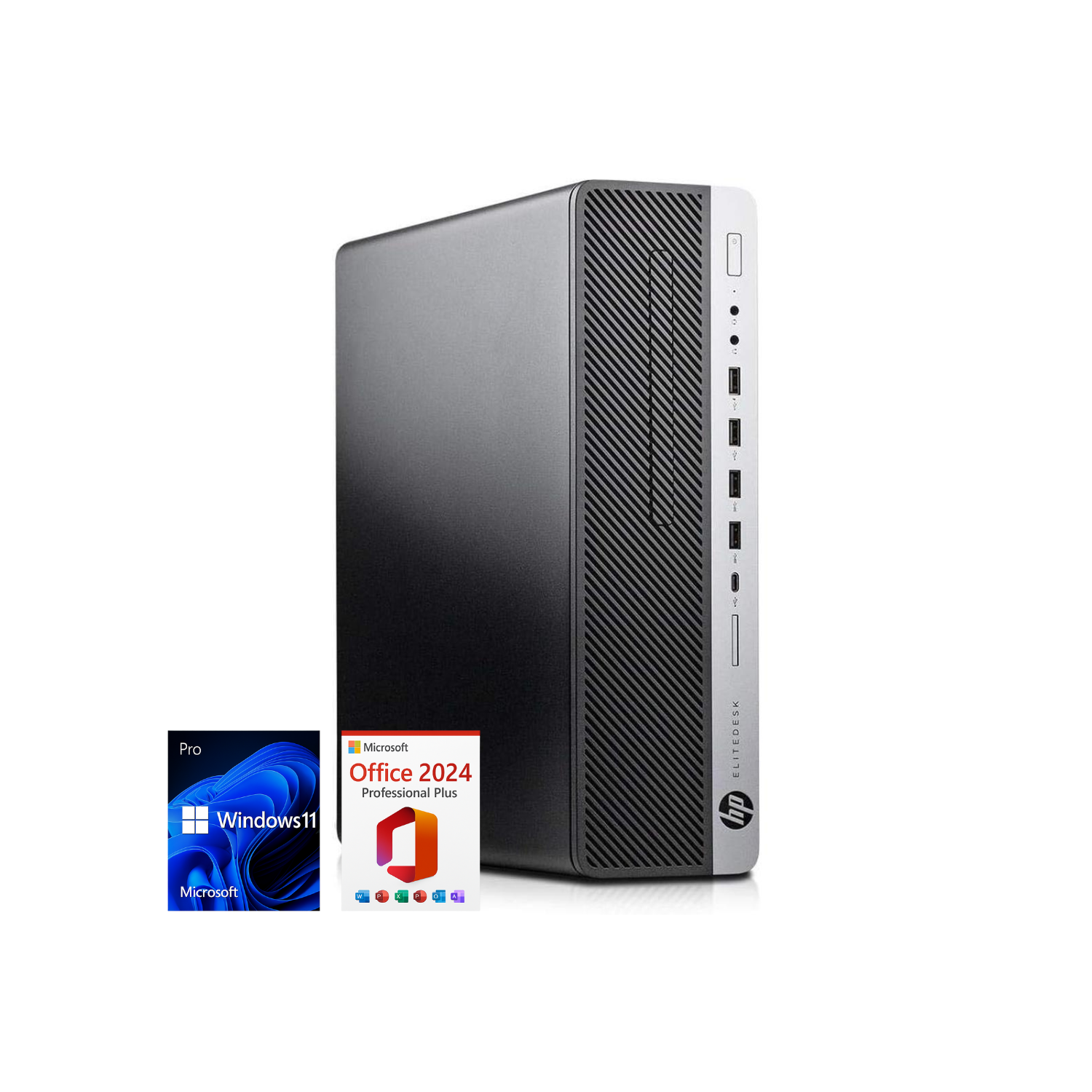 HP EliteDesk 800 G5 SFF i3-9100 4.20 GHz, 16GB RAM, 256GB SSD, Win 11 Pro, Office 24