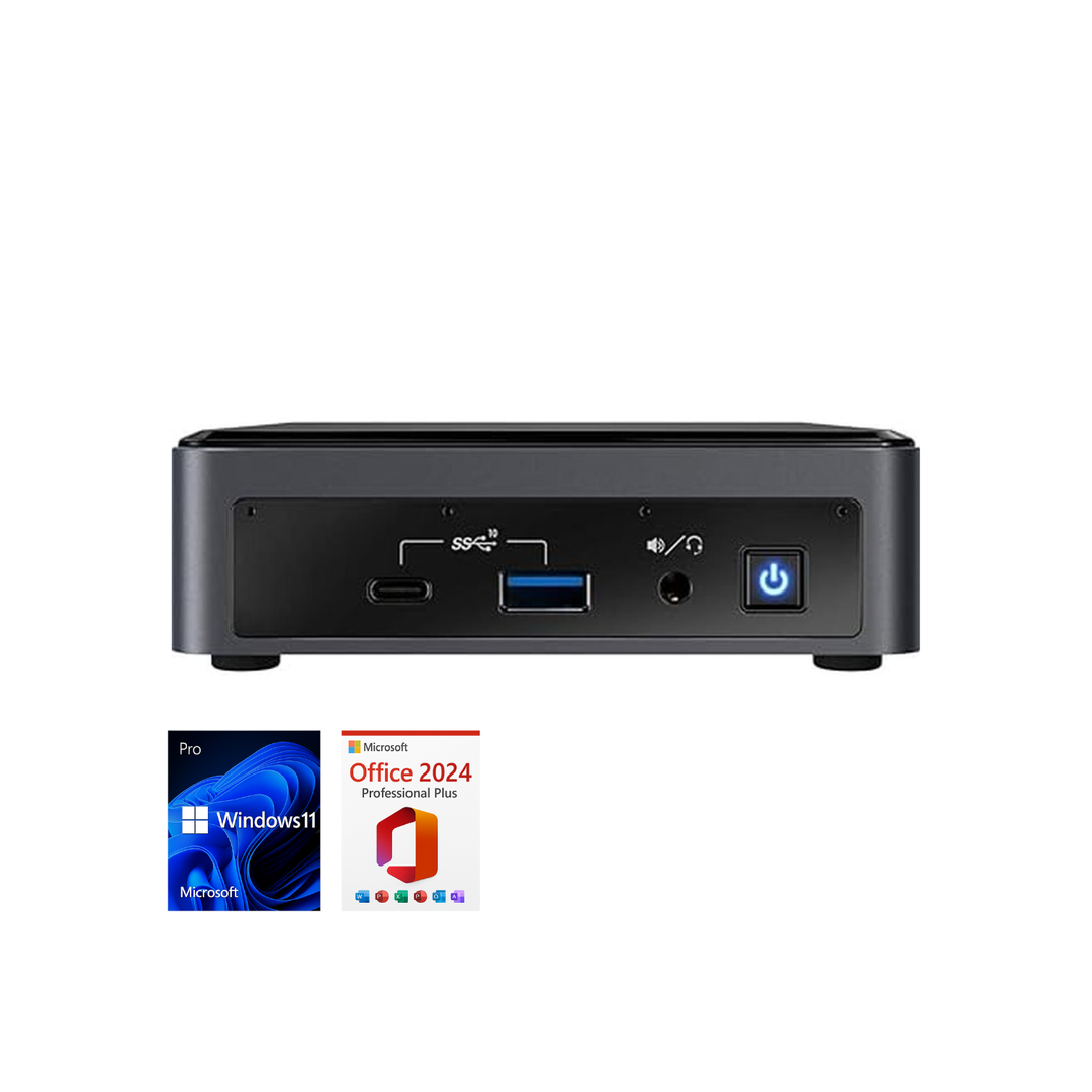 INTEL NUC Mini-PC bis 4.1 GHz 10.Gen, 16GB RAM, 512GB SSD, Win 11 Pro, Office 24