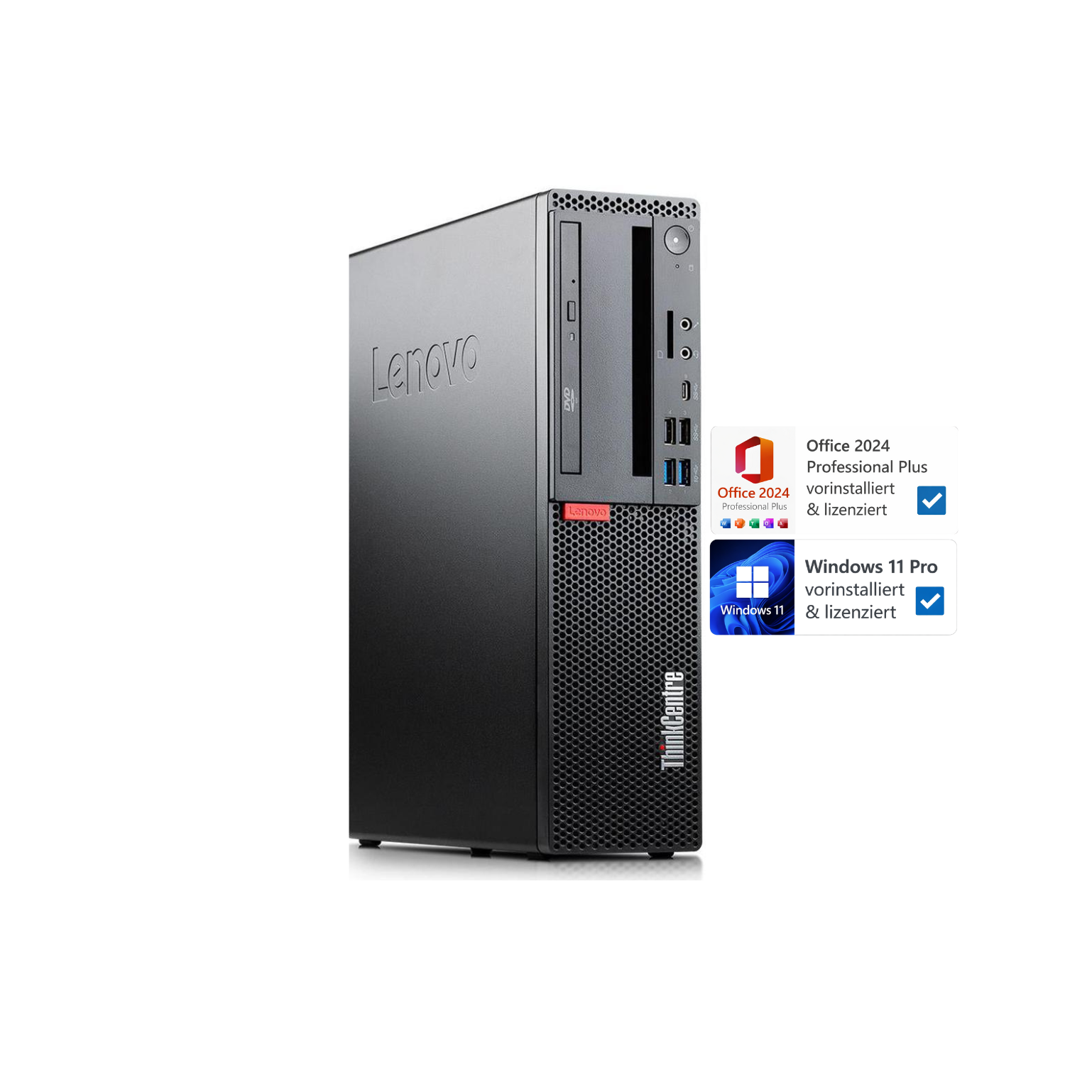 Lenovo ThinkCentre M720S SFF | Intel Core I3-8100 | 16 GB RAM | 256 GB SSD | Windows 11 Pro | Office 2024