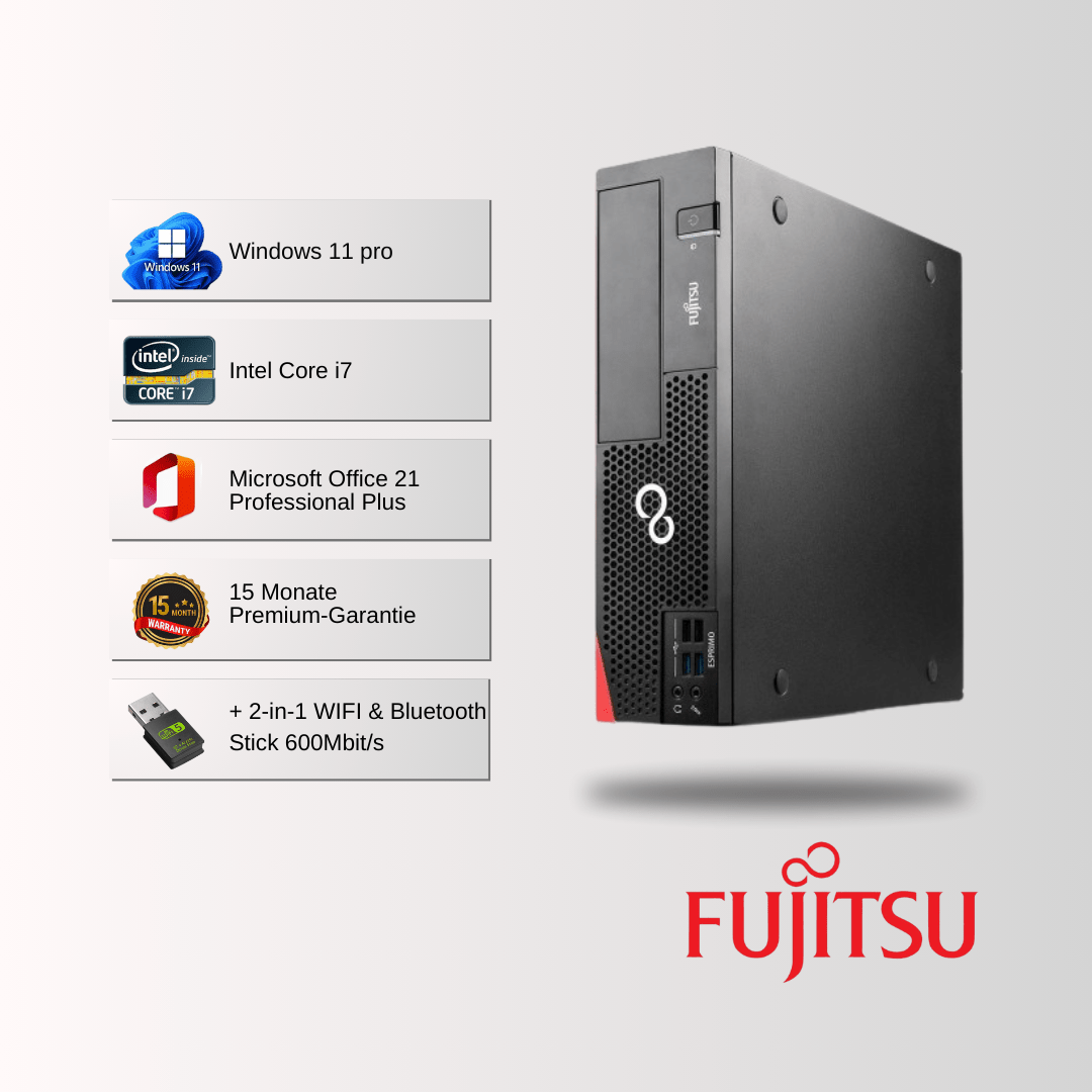 Fujitsu Esprimo D556 SFF • Intel® Core™ i7 6700 • 32GB RAM • 1TB SSD • Win 11 Pro • Office 21 - konfigurierbar! - Mjtronics